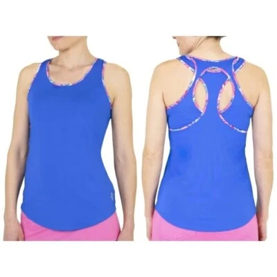 NUEVA Camiseta sin mangas de golf Jofit para mujer PEQUEÑA azul jersey recortada espalda deportiva Foto 1 de 4