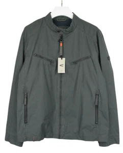 CAMEL ACTIVE Jacket Men's (EU) 56 Dark Grey Zipped Pockets Mock Neck Logo Zip - Picture 1 of 12