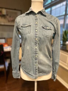 American Eagle Outfitters hellblaue Damenjacke Größe XS - Bild 1 von 6