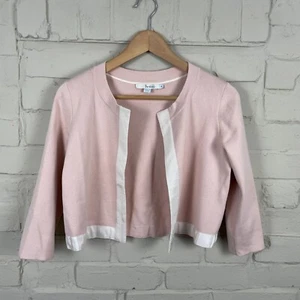 Boden Open Cardigan Womens Size UK 12-14 Pink Knit Wedding Summer - Picture 1 of 5