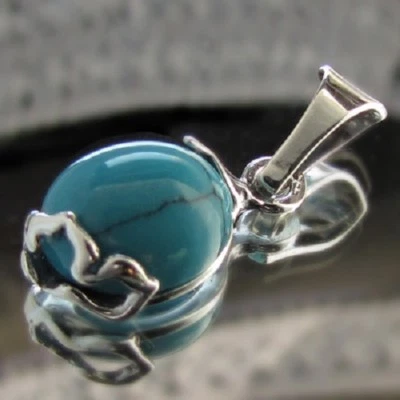 Türkis Silber 925 Anhänger Sterlingsilber Damen Schmuck A0127 - Bild 1 von 2