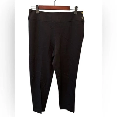 VTG LRL Lauren Ralph Lauren Classic Wool Trouser Pant Business Work Black Sz 10 - Image 1 of 4