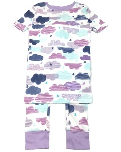 Kirkland Signature Mädchen Wolkengrafik Pyjama Set, weiß bunt, Größe 8/8 - Bild 1 von 2