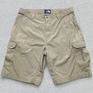 The North Face Shorts Men's 40x11 Beige Cargo Ripstop Outdoor Hiking Casual - Picture 1 of 12