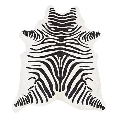 Linon Cowhide Stencil Full Skin in Black - Image 1 of 4