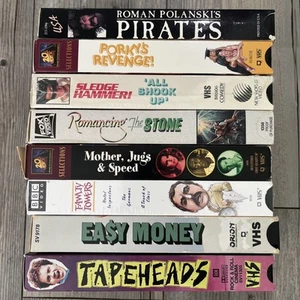 Lot of 8x 1980s VHS Comedy Movies & TV Tapeheads Easy Money Porky’s Revenge - Picture 1 of 3