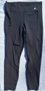 Jordan Black Tight Fit Womens Leggings Size L Nike - Picture 1 of 6
