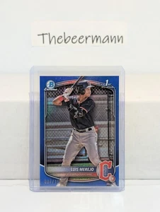 2025 Bowman Chrome Luis Merejo Blue 1st Chrome /150 #BCP-140 Cleveland Guardians - Picture 1 of 2