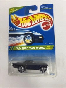 Hot Wheels 1995 Treasure Hunt Black RR T-BIRD LE 10000 SHIPS W/PROTECTOR see pic - Picture 1 of 7