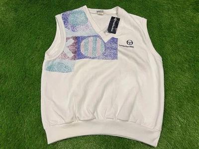 NEW - Vintage Sergio Tacchini - 80s 90s Sweater Tennis Vest Jacket Korea - MED - Image 1 of 4