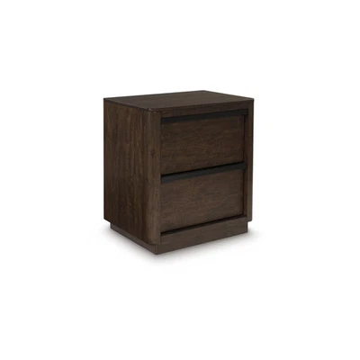 Signature Design by Ashley Kendamor 2 Drawer Nightstand in Dark Brown Foto 1 de 4