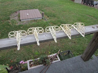 5 protectores de techo antiguos de hierro fundido arquitectónicos ornamentados hielo pájaros de nieve Foto 1 de 4