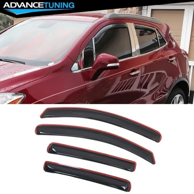 For 15-22 Chevy Trax 13-22 Buick Encore In-Channel Window Visors Rain Vent Shade - Image 1 of 4