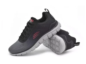 Skechers Track RipKent grauer leichter Herren Schnürschuh Memory Foam Sporttrainer - Bild 1 von 6