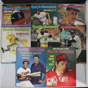 Lot of 8: March 1977 - July 1977 Vintage Baseball Sports Illustrated - Picture 1 of 5