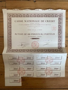 CAISSE NATIONALE DE CREDIT (I2) - Foto 1 di 1