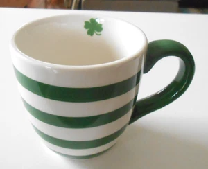 Tazza Terramoto tazza caffè irlandese giorno di San Patrizio righe verdi e bianche - Foto 1 di 4