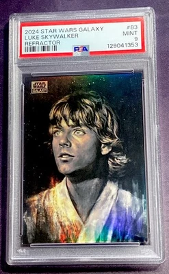 2024 Topps Chrome Star Wars Galaxy #83 LUKE SKYWALKER REFRACTOR PSA 9 MINT - Image 1 of 2