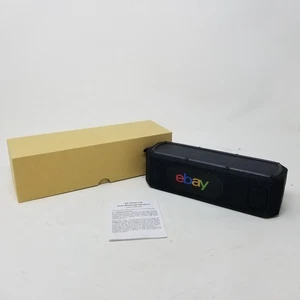 Ebay Branded Merch Swag Bluetooth Speaker Solar Black Waterproof Camp ES-T62 NEW - Picture 1 of 10