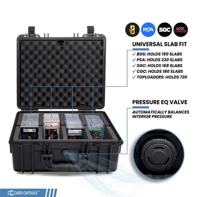 Card Capsule PRO Graded Card Case for CGC Card Storage Case (HOLDS 230+ SLABS) - Image 1 of 4