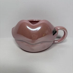 BRATZ Rosa Perlmutt geformte Keramik Lippen 11,8 Unzen Kaffeebecher BRANDNEU! - Bild 1 von 6