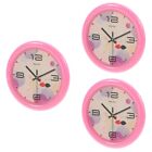  3 Count Mini House Supplies Style Wall Clock Decorate Accessories