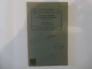 1942  Geology Book  Fold-out Map Vanadium Deposits of Montrose Colorado and Utah - Imagen 1 de 4