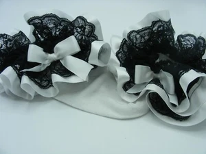 sissy adult baby white & black socks fancydress kawaii cosplay mens ladies - Picture 1 of 12