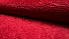 Super Luxury Faux Fur Fabric Material ASTRAKHAN PERSIA - RED