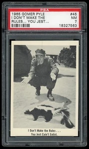Tarjeta USMC 1965 Fleer Gomer Pyle #45 No hago las reglas... PSA 7 - Imagen 1 de 2