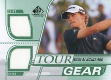 UPPER DECK 2021 SP GAME USED NICOLAI HOJGAARD #TG-NH TOUR GEAR DUAL RELIC CARD