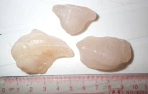 Gobi Desert Agate Translucent Freeform Raw Stone 53.2 gram 3 pieces Lot - Picture 1 of 8