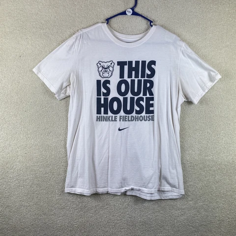 NCAA Butler Bulldogs Nike T Shirt Xl White Adult Size X-Large Short Sleeve Shirt Cover