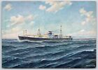 Postcard SS MS Irmingard Steamer Ship Poseidon Hamburg Line V23
