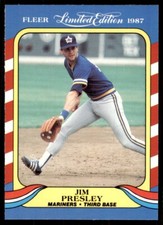 1987 Fleer Limited Edition Jim Presley Baseball Cards #33