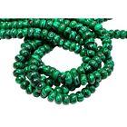 8mm Malachite Gemstone Rondell Shape Handmade Beads Full Strand  Healing Energy