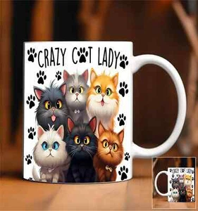 Crazy Cat Lady Mug with Gift Box Great Coffee Tea Hot Chocolate Lover Gift - Picture 1 of 1