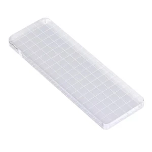 Crafties Co. Bloque de acrílico transparente con rejilla 6x16 cm - Imagen 1 de 1