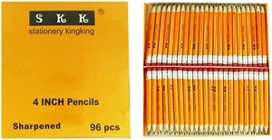 SKKSTATIONERY Half Pencils with Eraser Tops, Golf, Classroom, Pew - #2 HB, Hexag - Picture 1 of 3