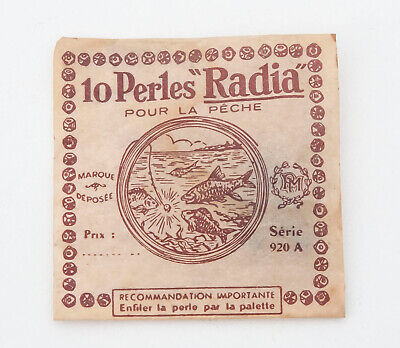 RARE Leurre Ancien Perles RADIA Pêche Au Coup 1930's Old Fishing Lure • 1€