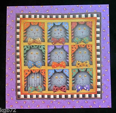 Leanin Tree Halloween Greeting Card Cats Nine Lives Multi Color HW22 - Image 1 of 2