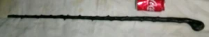 ANTIQUE IRISH BLACKTHORN SHILLELAGH MAN WALKING TREE WOOD ART STICK CANE BLACK Y - Picture 1 of 11