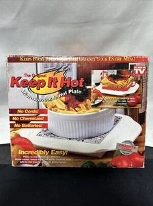 VTG The Original Keep It Hot Microwaveable Hot Plate As Seen on TV! New Open Box - Picture 1 of 6