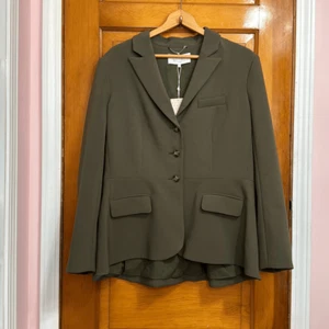 Chaqueta Blazer Mujer Perla Lela Rosa Verde Oliva Elástica Crepé’s 16 - Imagen 1 de 6