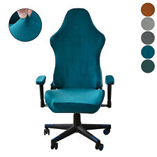 Gaming Chair Cover Stretch Velvet Office Computer Game Racing Seat Protector UK﹢