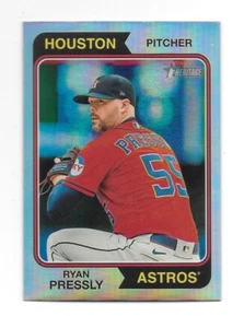 2023 Topps Heritage High Number RYAN PRESSLY Silber Chrom Refraktor 368/374 - Bild 1 von 2