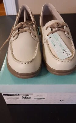 New Apex Womens Size 9.5 wide Sydney  Boat Shoes Slip resistant  Bone Color  Foto 1 de 4