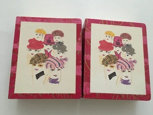 NEW CASPARI BLANK NOTE CARDS 16 CARDS/ENVELOPES IN BOX 2 Box Lot 2 Designs - Picture 1 of 10