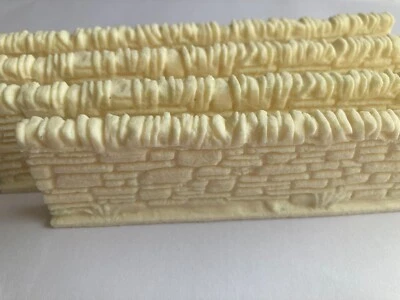 SLHCREATIVE '7mm' '0 SCALE' - 'dry stone wall' 4 sections over 70cm NOW FREE P&P