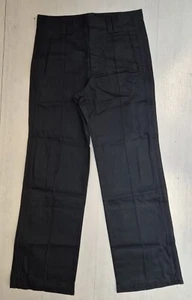 6025/320 ADIDAS PANTALONI PANTS UOMO MAN 100% COTONE COTTON NERO BLACK 612460 - Picture 1 of 2